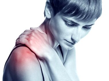 pian sa comhpháirteach ghualainn mar gheall ar arthrosis